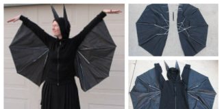 How to Transform Black Umbrella to Halloween DIY Costume