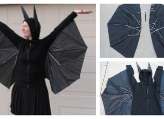 How to Transform Black Umbrella to Halloween DIY Costume