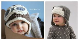 Baby Aviator Hat Free Crochet Pattern