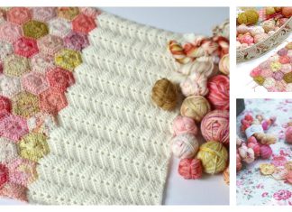 Easy Hexagon Blanket Free Crochet Pattern