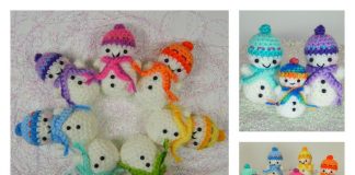 Teeny-Tiny Snowman Free Crochet Pattern