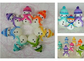 Teeny-Tiny Snowman Free Crochet Pattern