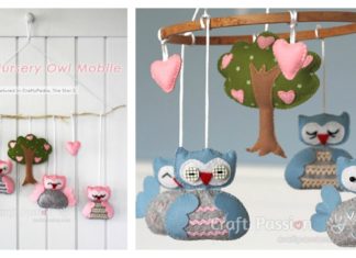 DIY Nursery Owl Mobile with Free Pattern