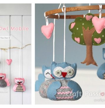 DIY Nursery Owl Mobile with Free Pattern
