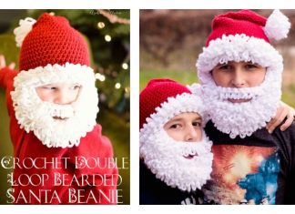 Double Loop Crochet Santa Beard with free Pattern