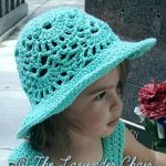 20+ Free Summer Hats to Crochet for Kids -Lacy Shells Summer Sun Hat Crochet with Fre Pattern