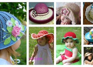 20+ Crochet Summer Hats Free Patterns for Kids