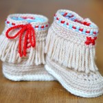 Crochet Moccasin Fringe Booties