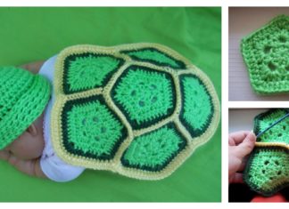 Crochet Turtle Newborn Photo Prop with Free Pattern