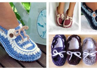 Beautiful Crochet Button Loafers with Pattern For Your Next Project