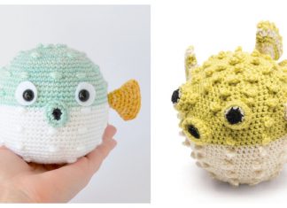 Crochet Cute Amigurumi Puffer Fish with Free Pattern