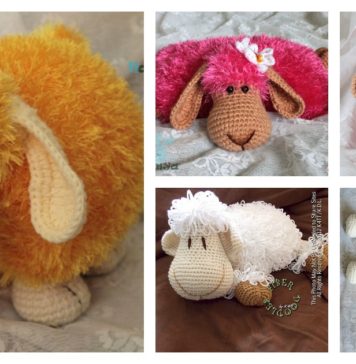 DIY Adorable Crochet or Knitted Lamb Pillow