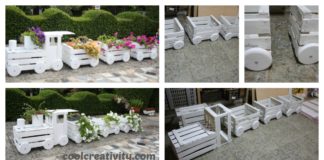 DIY Train Planters Out Of Old Crates to Adorn Your Garden