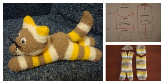 DIY cute halloween sock kitten / cat