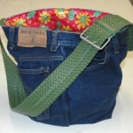 Denim Swim Bag Made From Repurpurposed Jeans