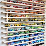 This matchbox car garage not only does it keep those cars off the floor, but it’s a super cool way to decorate a room