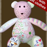 keepsake bear made from baby clothes