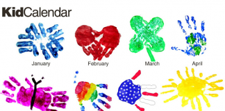 Kids Handprint Calendar