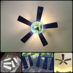 The Guy Gave This Boring Old Ceiling Fan A Beautiful Makeover