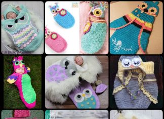 Crochet Cute Baby Owl Cocoon