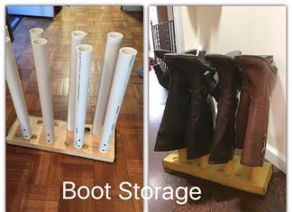 PVC Pipes Shoes Storage