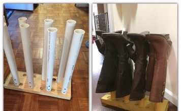 PVC Pipes Shoes Storage