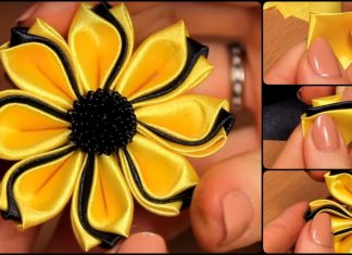 Fabric Kanzashi Flowers