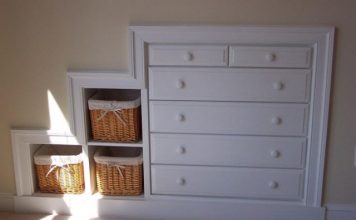 DIY Knee Wall Dresser to Save Space