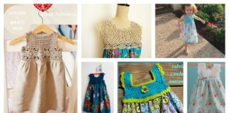 10+ Free Crochet and Fabric Dress Patterns