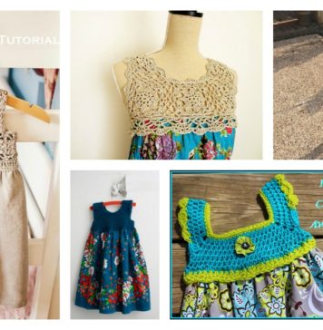 10+ Free Crochet and Fabric Dress Patterns