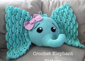 Crochet Elephant Pillow