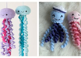 Crochet Amigurumi Jellyfish with Free Pattern