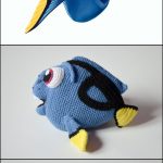 Crochet Dory fish from Finding Nemo pattern