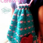 Crochet Drawsting Backpack with Free Pattern
