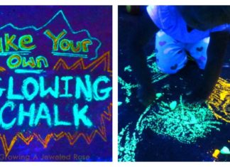 DIY Glowing Chalk