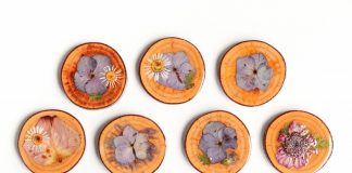 Dried Pressed Flower Coasters