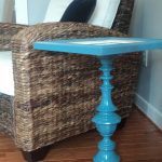 Easy Side Table Made Out of a Lamp Base and Old Picture Frame