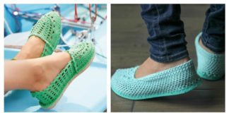 How to Crochet Slippers with Flip Flop Soles