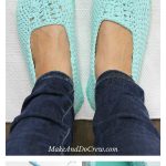 Lightweight Slippers with Flip Flop Soles Free Crochet Pattern and Video Tutorial