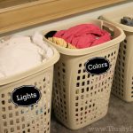 Separate your colors well ahead of time by using designated hampers.
