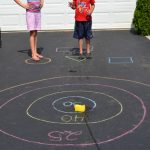 Toss a sponge at the bullseye