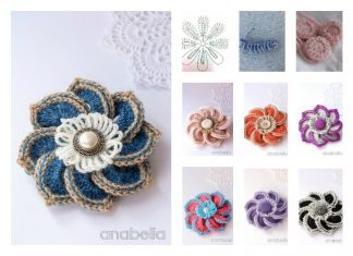 Crochet Brooch Pattern