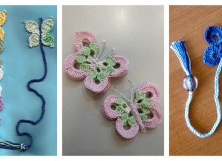 Crochet Butterfly Bookmark FREE Pattern