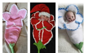 Crochet Flower Baby Cocoons Are Adorable