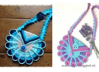 Crochet Peacock Bag Free Pattern and Tutorial