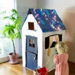 DIY Cardboard Playhouse From a Box