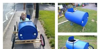 DIY Plastic Barrel Derby Car