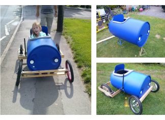 DIY Plastic Barrel Derby Car