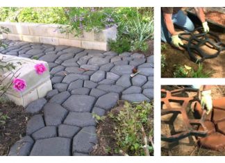 DIY Concrete Walkway