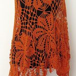 Sunny Tangerine Poncho Free Crochet Pattern